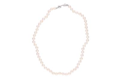 Collana di perle coltivate con diamanti - 