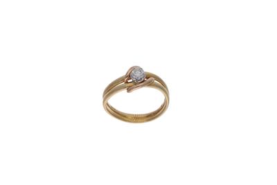 Damiani anello con diamante - 