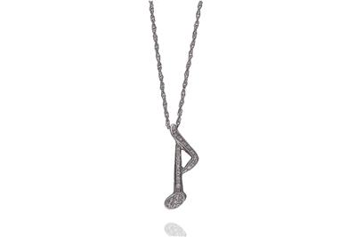 Collana con ciondolo con diamanti - 