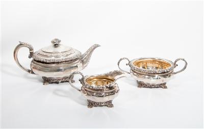 Servizio da tea in argento inglese - 