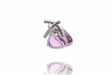 Ciondolo con kunzite e diamanti - 