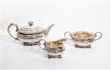 Servizio da tea in argento inglese - 