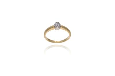 Anello con diamante - 