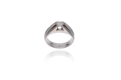 Anello con diamante - Asta Preziosi