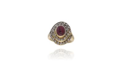 Anello con rubino e diamanti - Asta Preziosi