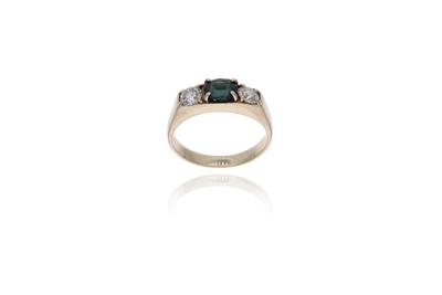 Anello con zaffiro diamanti - Asta Preziosi
