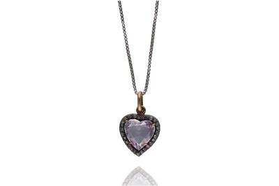 Collana con ametista e diamanti - Asta Preziosi