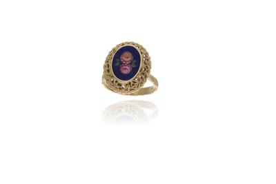 Anello con smalti - Asta Preziosi