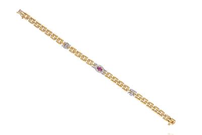 Bracciale con rubino e diamanti - Asta Preziosi