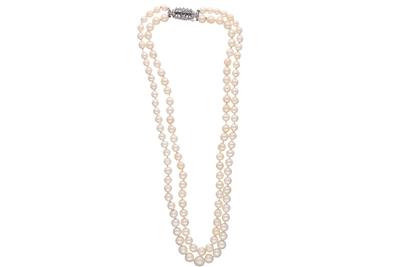 Collana di perle coltivate con pietre - Asta Preziosi