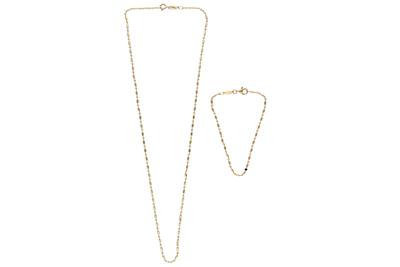 Parure collana e bracciale in oro - Asta Preziosi