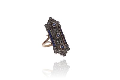 Anello con zaffiri e diamanti - Asta Preziosi
