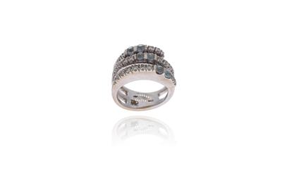 DD Gioielli, anello con diamanti e pietre - Asta Preziosi
