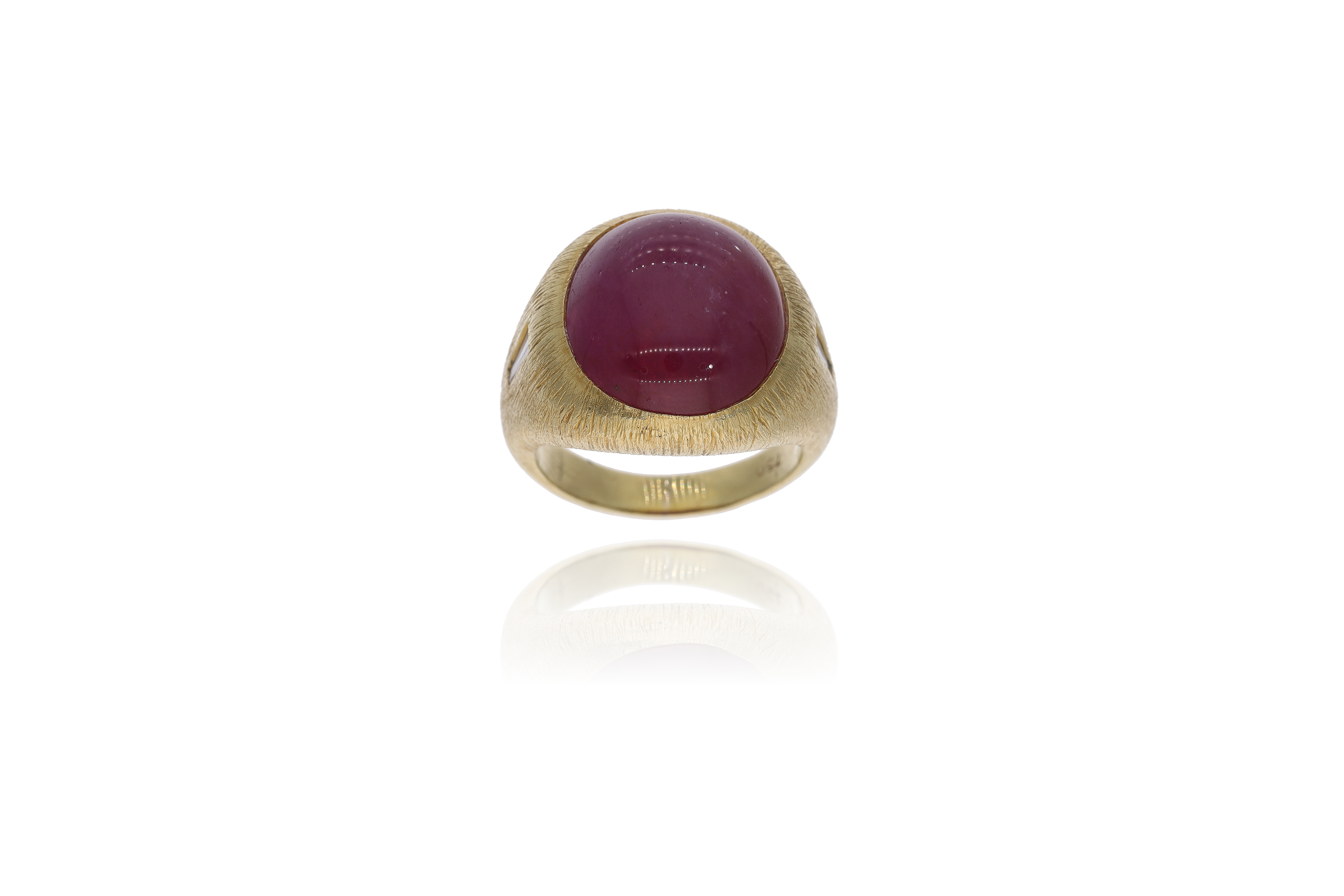 Anello con corindone e diamanti - Asta Preziosi