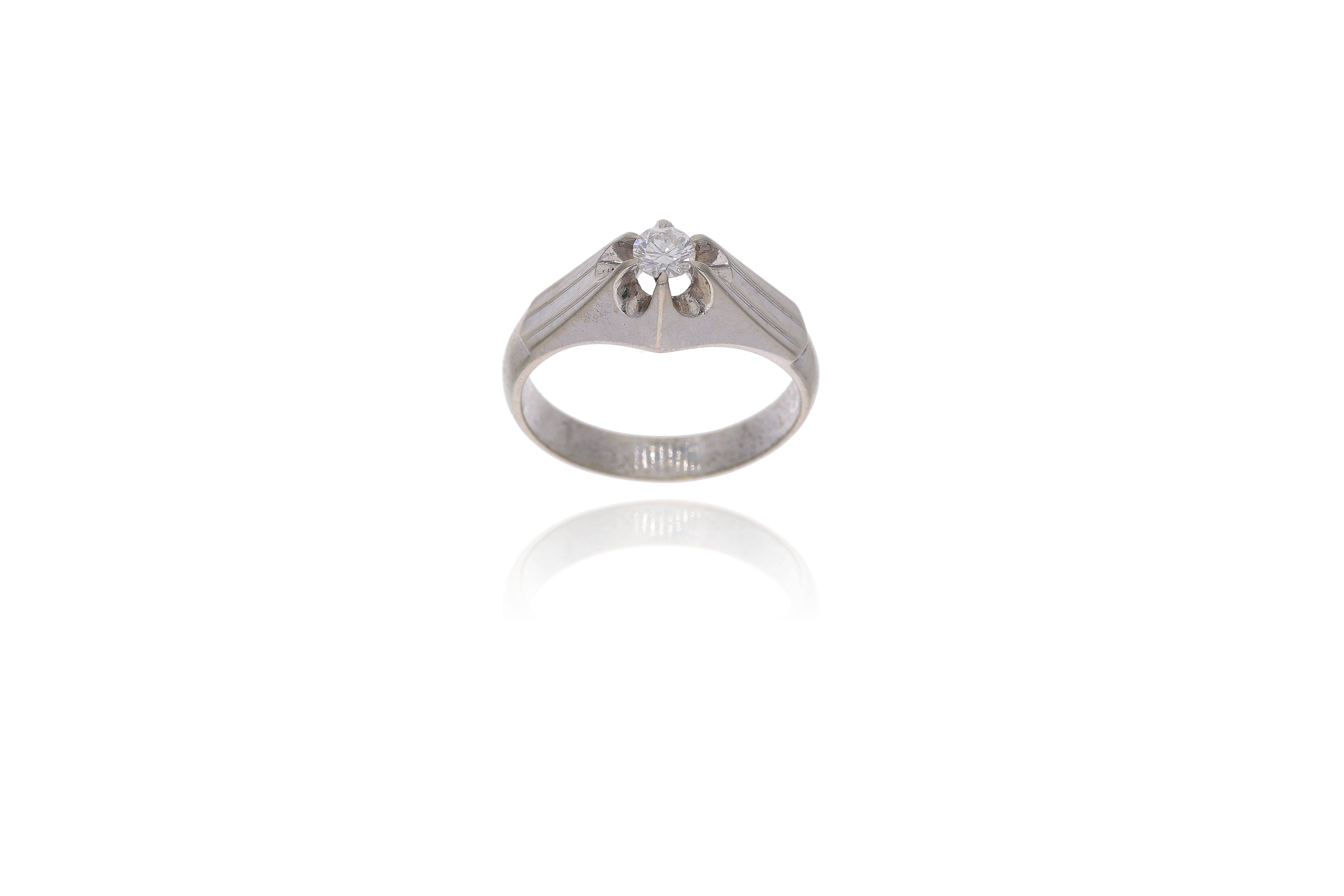 Anello con diamante - Asta Preziosi
