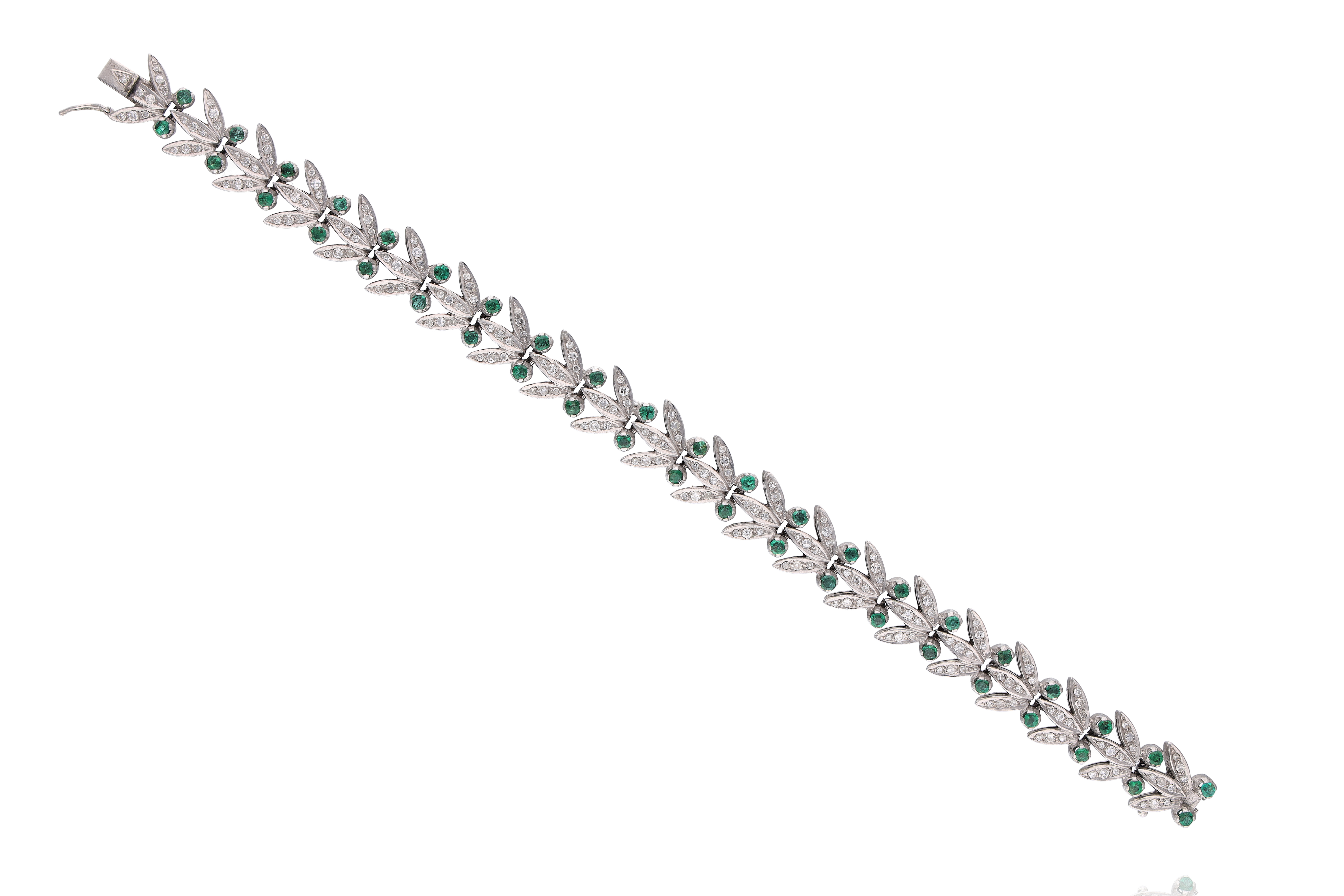 Bracciale con smeraldi e diamanti - Asta Preziosi