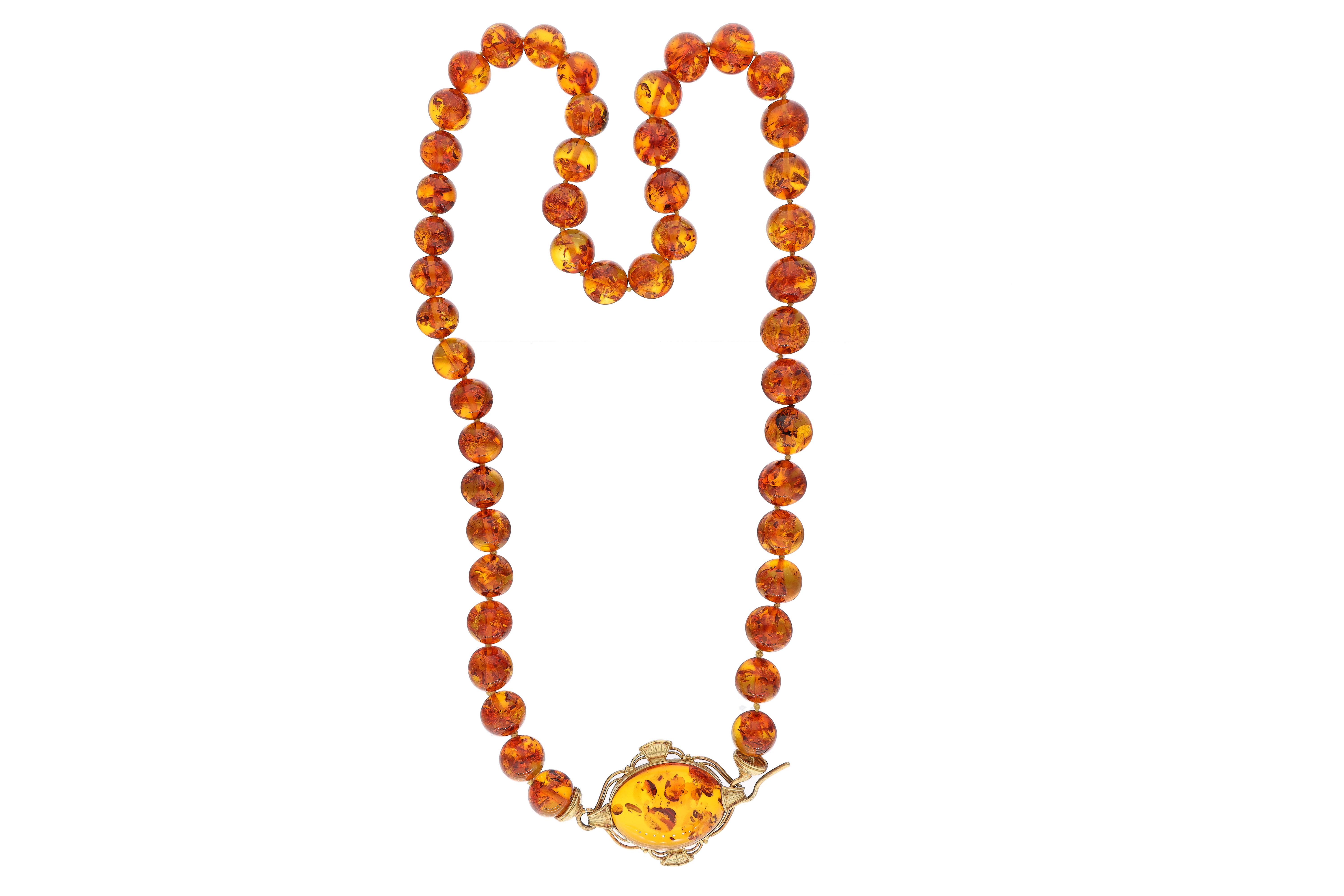 Collana con ambra - Asta Preziosi