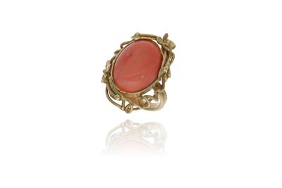 Anello con corallo - Asta Preziosi Anello con corallo - Asta Preziosi
