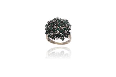 Anello con smeraldi e diamanti - Asta Preziosi Anello con smeraldi e diamanti - Asta Preziosi