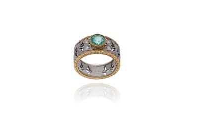 Anello con smeraldo e diamanti - Asta Preziosi Anello con smeraldo e diamanti - Asta Preziosi