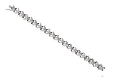 Bracciale con smeraldi e diamanti - Asta Preziosi Bracciale con smeraldi e diamanti - Asta Preziosi