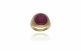 Anello con corindone e diamanti - Asta Preziosi