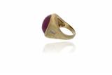 Anello con corindone e diamanti - Asta Preziosi