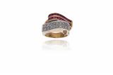 Anello con diamanti rubini e pietre - Asta Preziosi Anello con diamanti rubini e pietre - Asta Preziosi