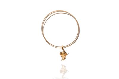 Bracciale con ciondolo in oro - Asta Preziosi