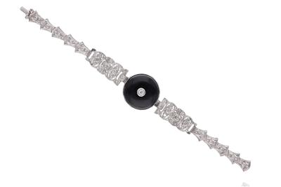 Bracciale con diamanti e pietra - Asta Preziosi