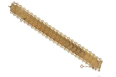 Bracciale con medaglie in oro - Asta Preziosi