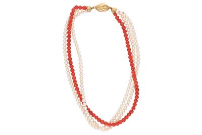 Collana di perle e coralli - Asta Preziosi Collana di perle e coralli - Asta Preziosi