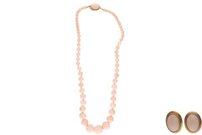 Parure collana e paio di orecchini con corallo - Asta Preziosi Parure collana e paio di orecchini con corallo - Asta Preziosi