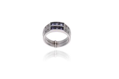 Anello con diamanti, zaffiri e zaffiri viola - Asta Preziosi Anello con diamanti, zaffiri e zaffiri viola - Asta Preziosi