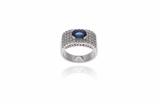 Anello con zaffiro e diamanti - Asta Preziosi Anello con zaffiro e diamanti - Asta Preziosi