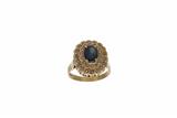 Anello con zaffiro e diamanti - Asta Preziosi Anello con zaffiro e diamanti - Asta Preziosi