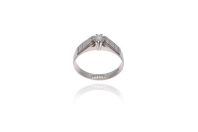 Anello con diamante - Asta Preziosi