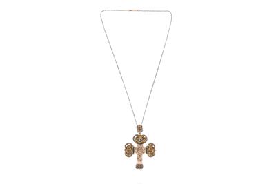 Collana con ciondolo con smalti - Asta Preziosi