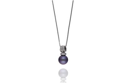 Collana con perla e diamanti - Asta Preziosi