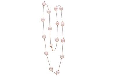 Collana con perle e diamanti - Asta Preziosi