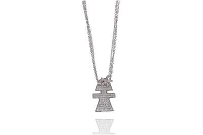 Collana e ciondolo con diamanti - Asta Preziosi