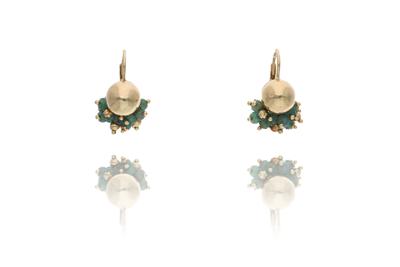 Paio di orecchini con smeraldi - Asta Preziosi