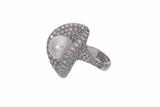 Anello con diamanti e perla - Asta Preziosi Anello con diamanti e perla - Asta Preziosi