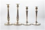 Due coppie di candelieri in argento - Asta Preziosi Due coppie di candelieri in argento - Asta Preziosi