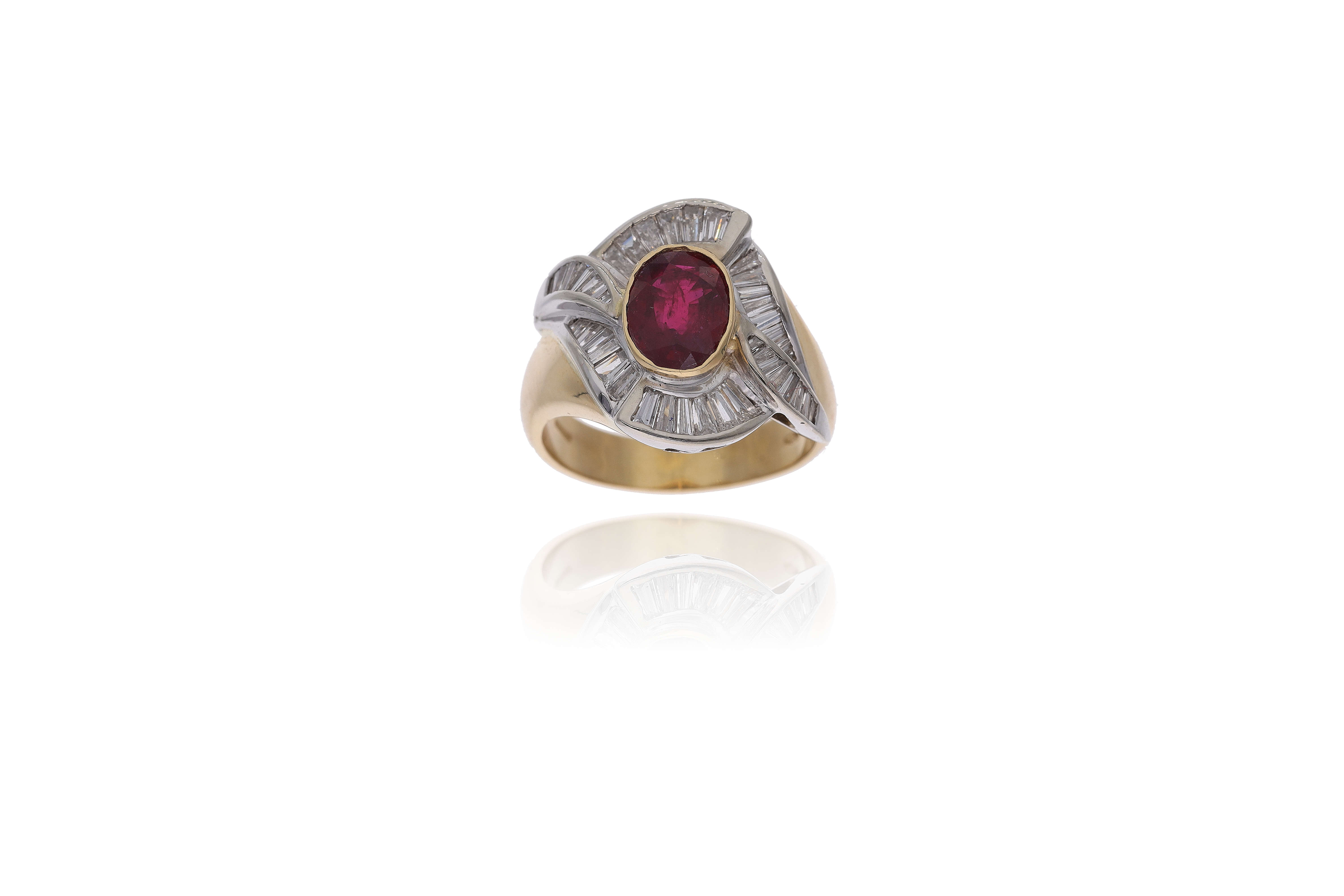 Anello con rubino e diamanti - Asta Preziosi