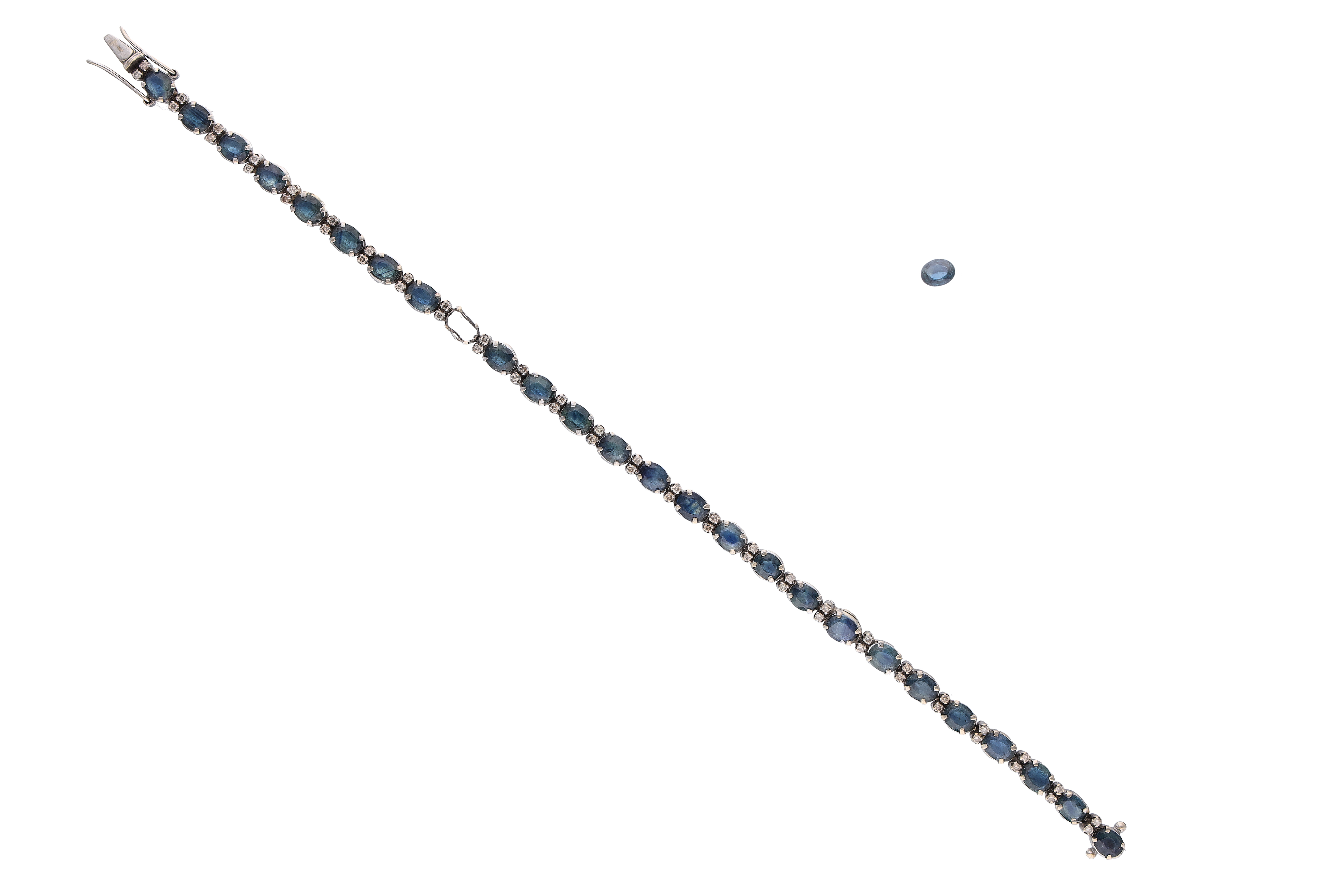 Bracciale con zaffiri e diamanti - Asta Preziosi