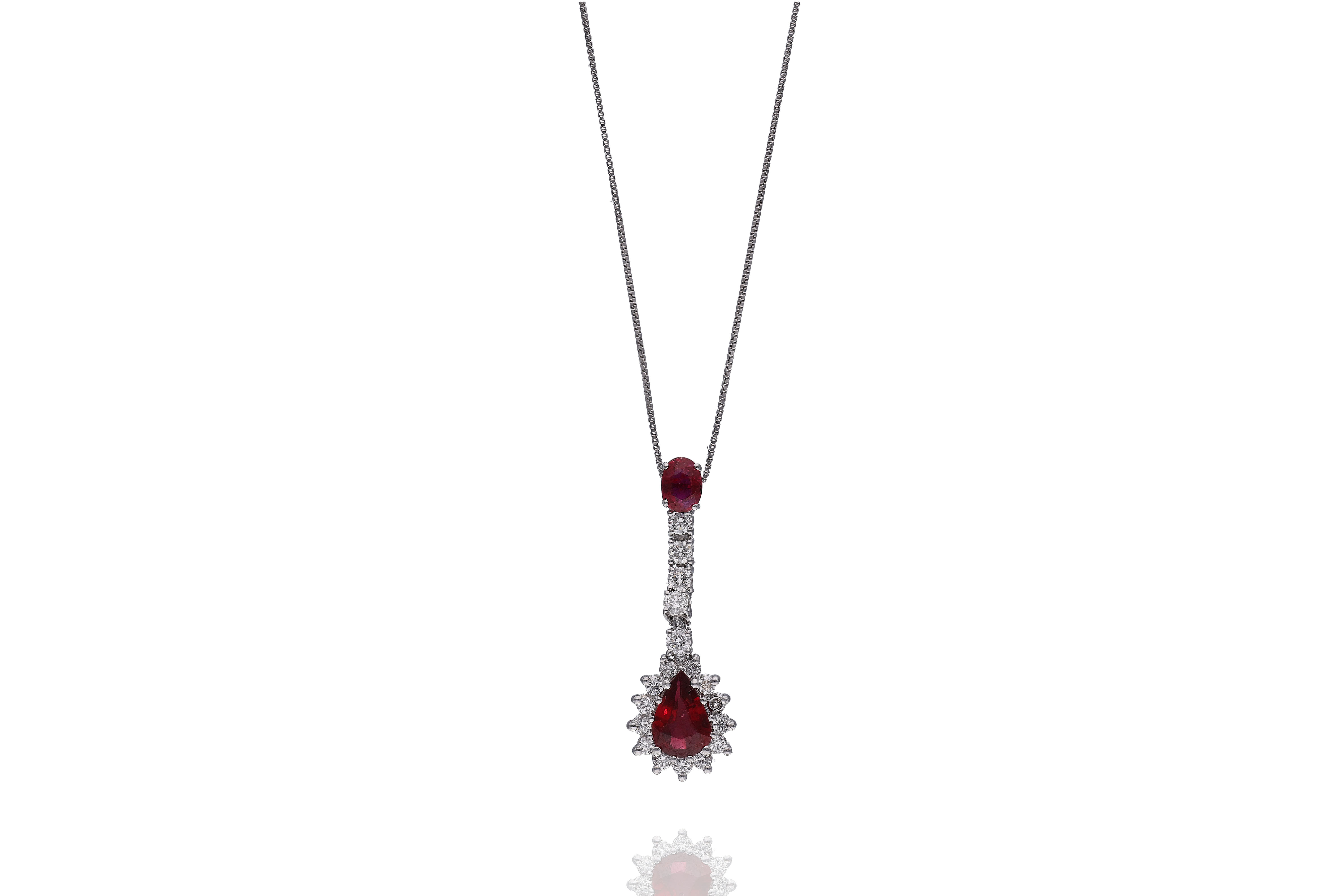 Collana con rubini e diamanti - Asta Preziosi