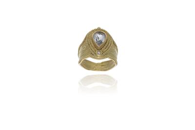 Anello con topazio e diamante - Asta Preziosi Anello con topazio e diamante - Asta Preziosi