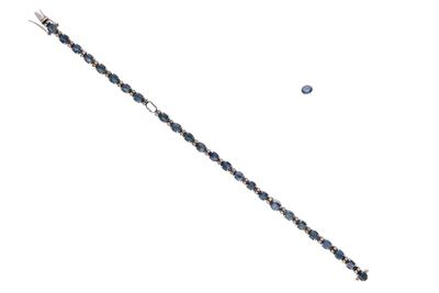 Bracciale con zaffiri e diamanti - Asta Preziosi Bracciale con zaffiri e diamanti - Asta Preziosi