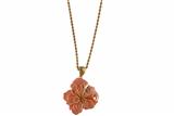Collana con ciondolo di corallo - Asta Preziosi Collana con ciondolo di corallo - Asta Preziosi